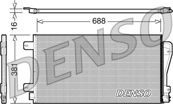 Denso DCN23014 - Конденсатор, кондиціонер avtolavka.club