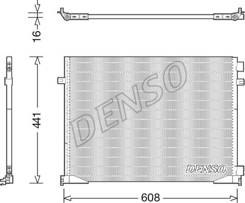 Denso DCN23035 - Конденсатор, кондиціонер avtolavka.club