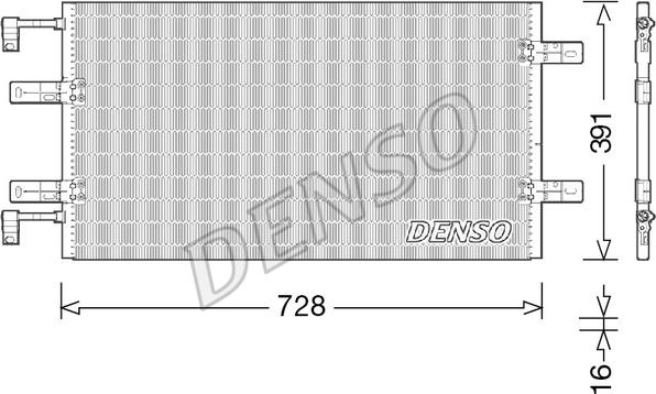 Denso DCN23036 - Конденсатор, кондиціонер avtolavka.club