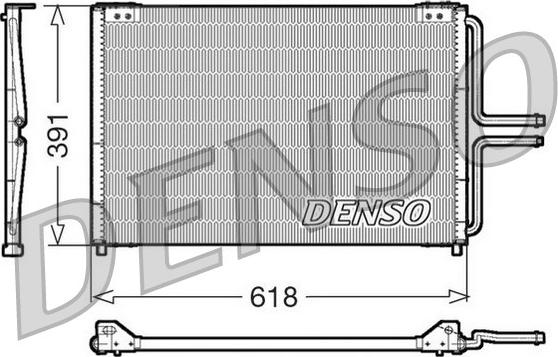 Denso DCN23020 - Конденсатор, кондиціонер avtolavka.club