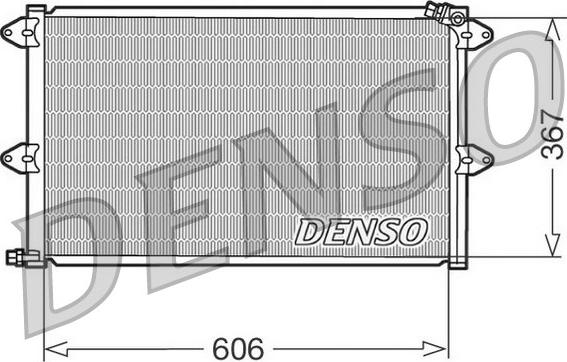 Denso DCN27001 - Конденсатор, кондиціонер avtolavka.club