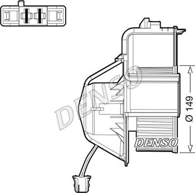 Denso DEA05007 - Вентилятор салону avtolavka.club