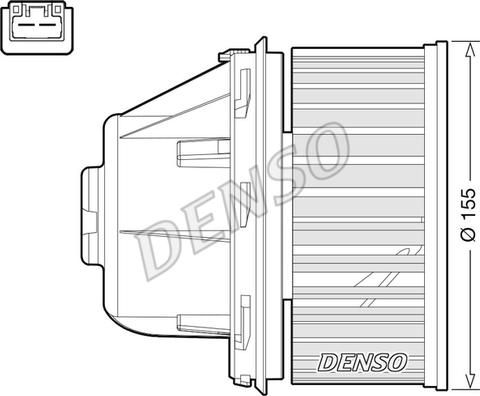 Denso DEA10053 - Вентилятор салону avtolavka.club