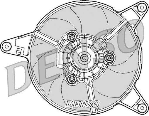Denso DER09090 - Вентилятор, охолодження двигуна avtolavka.club