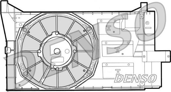 Denso DER09050 - Вентилятор, охолодження двигуна avtolavka.club