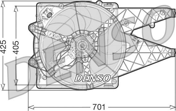 Denso DER09100 - Вентилятор, охолодження двигуна avtolavka.club