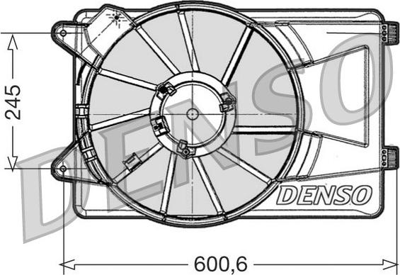 Denso DER09305 - Вентилятор, охолодження двигуна avtolavka.club