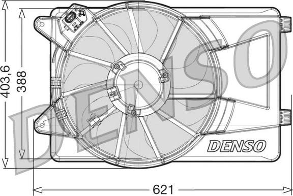 Denso DER09306 - Вентилятор, охолодження двигуна avtolavka.club