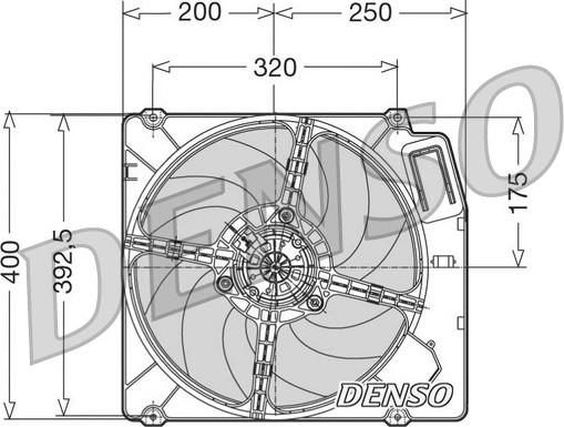 Denso DER01003 - Вентилятор, охолодження двигуна avtolavka.club