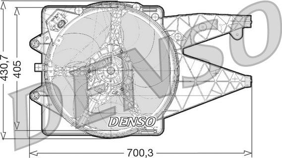 Denso DER01021 - Вентилятор, охолодження двигуна avtolavka.club