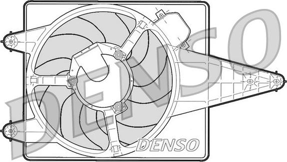 Denso DER01204 - Вентилятор, охолодження двигуна avtolavka.club