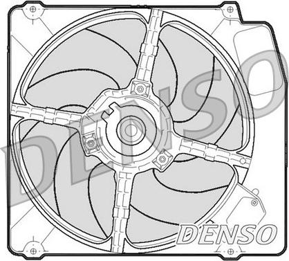 Denso DER01203 - Вентилятор, охолодження двигуна avtolavka.club