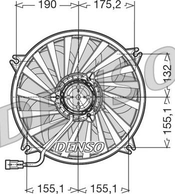 Denso DER07005 - Вентилятор, охолодження двигуна avtolavka.club