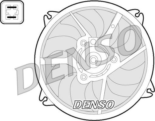 Denso DER07006 - Вентилятор, охолодження двигуна avtolavka.club