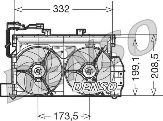 Denso DER07001 - Вентилятор, охолодження двигуна avtolavka.club