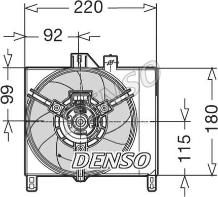 Denso DER16003 - Вентилятор, охолодження двигуна avtolavka.club