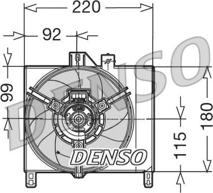 Denso DER16002 - Вентилятор, охолодження двигуна avtolavka.club
