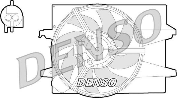 Denso DER10004 - Вентилятор, охолодження двигуна avtolavka.club