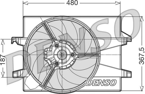 Denso DER10001 - Вентилятор, охолодження двигуна avtolavka.club