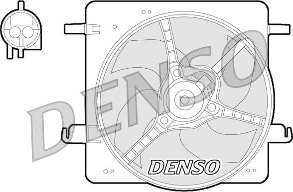 Denso DER10008 - Вентилятор, охолодження двигуна avtolavka.club