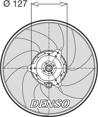 Denso DER21003 - Вентилятор, охолодження двигуна avtolavka.club