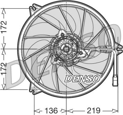 Denso DER21007 - Вентилятор, охолодження двигуна avtolavka.club