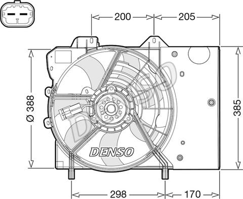 Denso DER21024 - Вентилятор, охолодження двигуна avtolavka.club