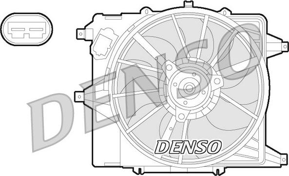 Denso DER23003 - Вентилятор, охолодження двигуна avtolavka.club