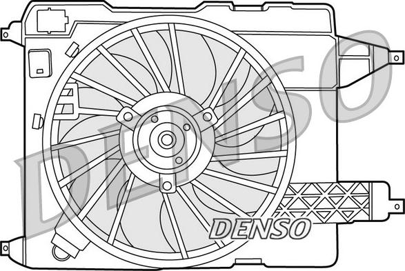 Denso DER23002 - Вентилятор, охолодження двигуна avtolavka.club