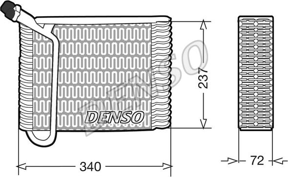 Denso DEV33004 - Випарник, кондиціонер avtolavka.club