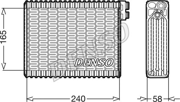 Denso DEV21004 - Випарник, кондиціонер avtolavka.club