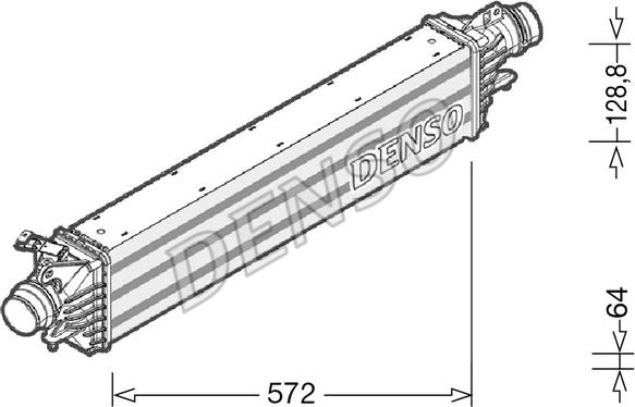 Denso DIT20006 - Интеркулер avtolavka.club