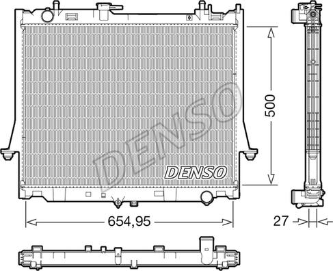 Denso DRM99014 - Радіатор, охолодження двигуна avtolavka.club