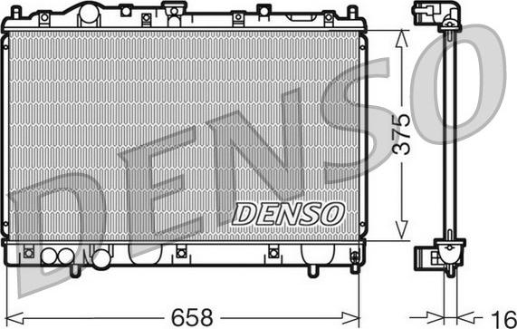Denso DRM45004 - Радіатор, охолодження двигуна avtolavka.club
