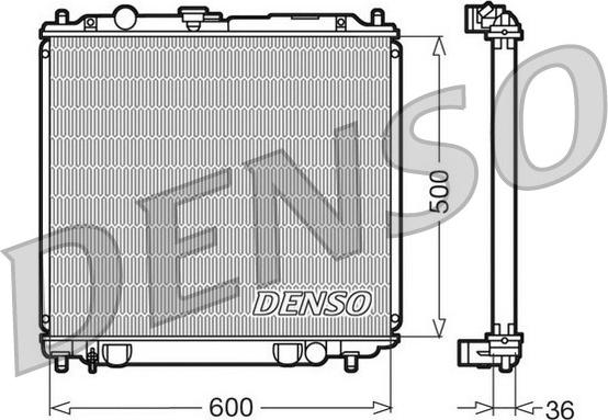 Denso DRM45014 - Радіатор, охолодження двигуна avtolavka.club