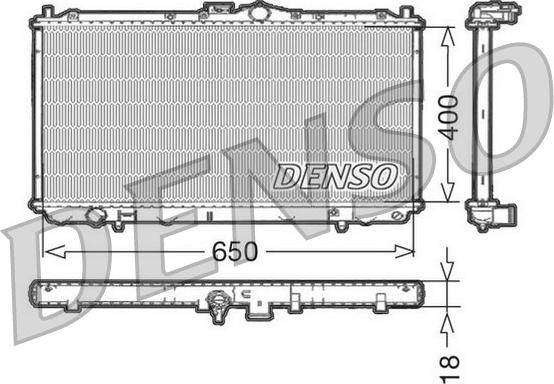 Denso DRM45010 - Радіатор, охолодження двигуна avtolavka.club