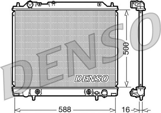 Denso DRM45013 - Радіатор, охолодження двигуна avtolavka.club