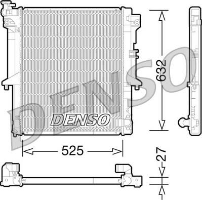 Denso DRM45034 - Радіатор, охолодження двигуна avtolavka.club
