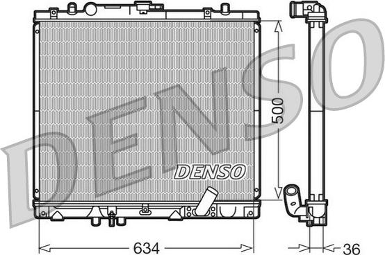 Denso DRM45020 - Радіатор, охолодження двигуна avtolavka.club