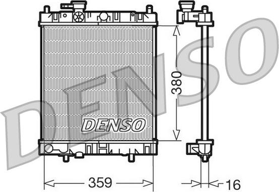 Denso DRM46001 - Радіатор, охолодження двигуна avtolavka.club