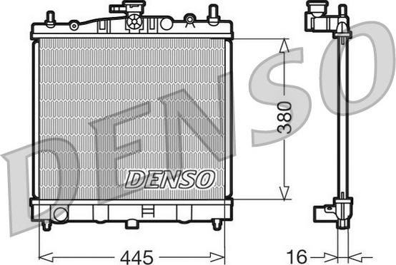 Denso DRM46002 - Радіатор, охолодження двигуна avtolavka.club