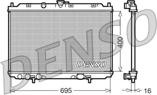 Denso DRM46013 - Радіатор, охолодження двигуна avtolavka.club