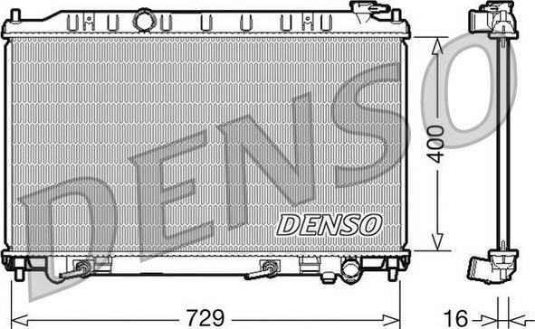 Denso DRM46033 - Радіатор, охолодження двигуна avtolavka.club