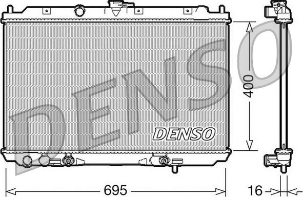 Denso DRM46026 - Радіатор, охолодження двигуна avtolavka.club