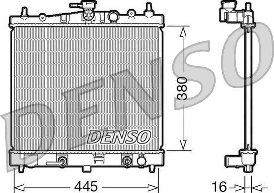 Denso DRM46021 - Радіатор, охолодження двигуна avtolavka.club