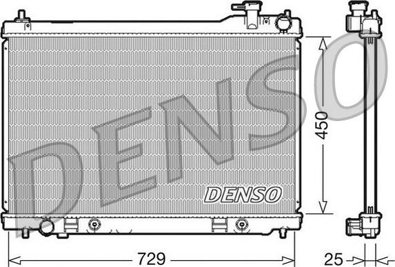 Denso DRM46100 - Радіатор, охолодження двигуна avtolavka.club