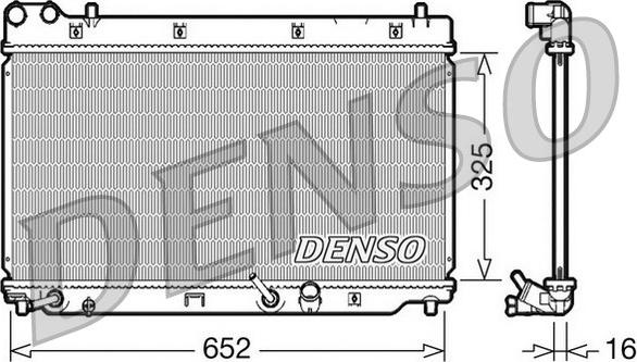 Denso DRM40014 - Радіатор, охолодження двигуна avtolavka.club