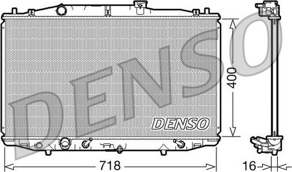 Denso DRM40024 - Радіатор, охолодження двигуна avtolavka.club