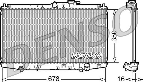 Denso DRM40021 - Радіатор, охолодження двигуна avtolavka.club