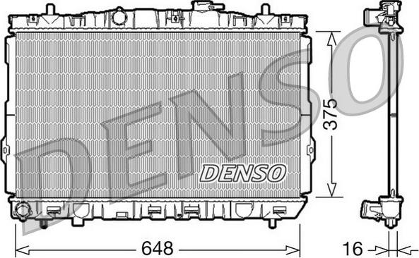 Denso DRM41001 - Радіатор, охолодження двигуна avtolavka.club